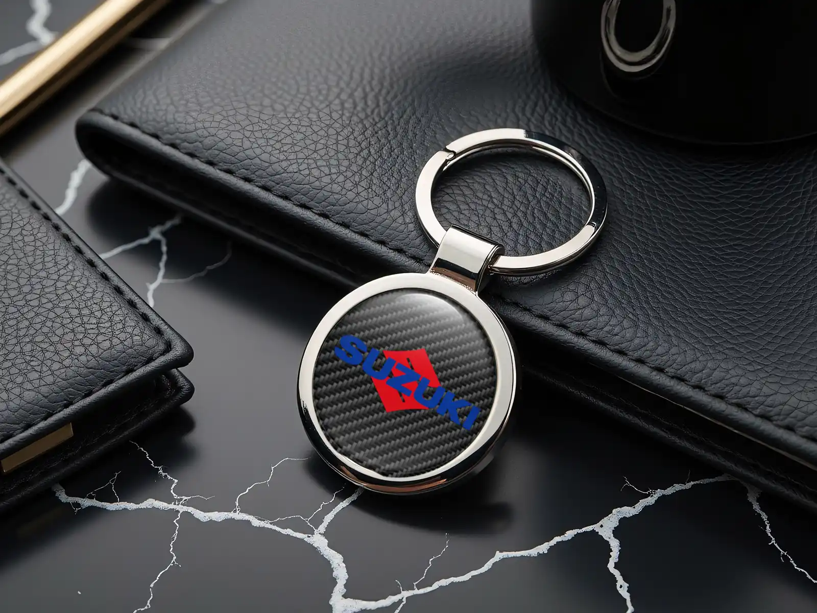 Suzuki Llaveros Fob Personalizados Logo Brillante